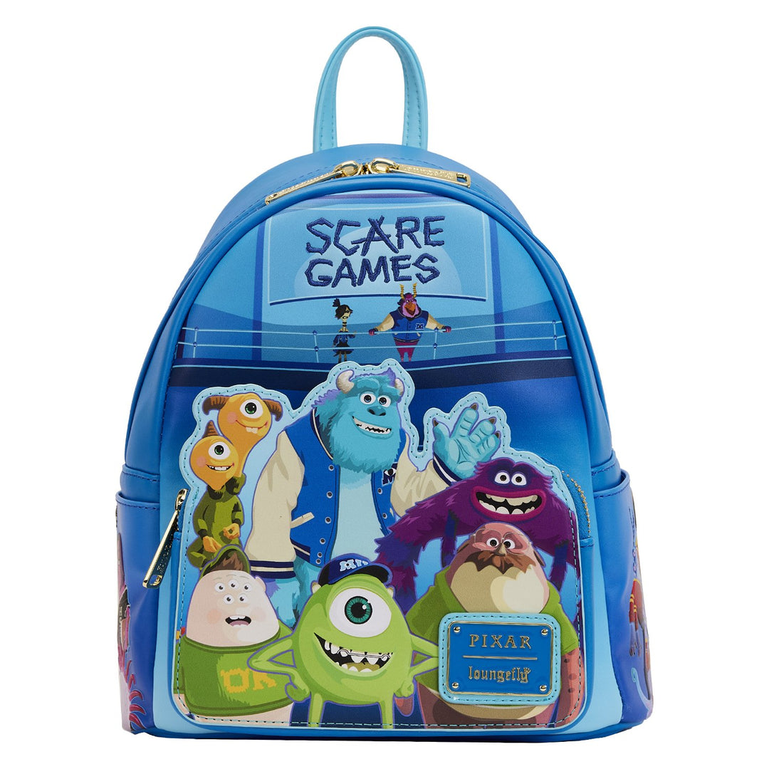 Loungefly Pixar Monsters University Scare Games Mini Backpack - Front