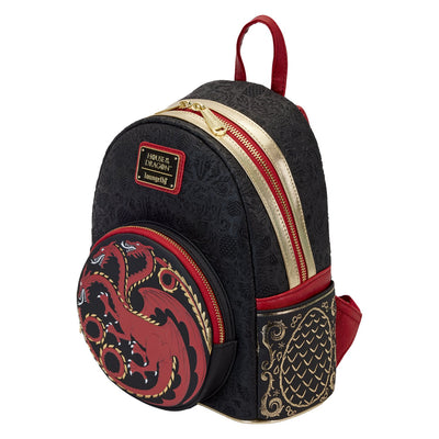 Loungefly HBO House of the Dragon Targaryen Mini Backpack - Top View