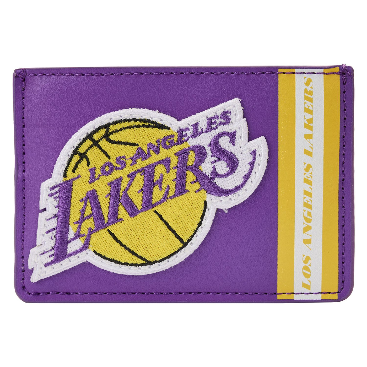 671803451667 - Loungefly NBA Los Angeles Lakers Patch Icons Card Holder - Front