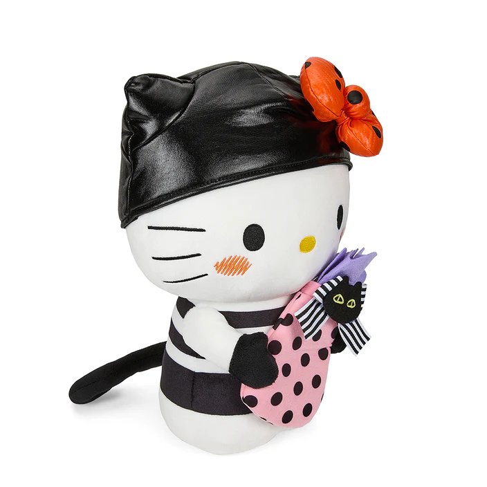 Kidrobot Sanrio 13" Hello Kitty Halloween Bandit Plush Toy - Alternate Side View