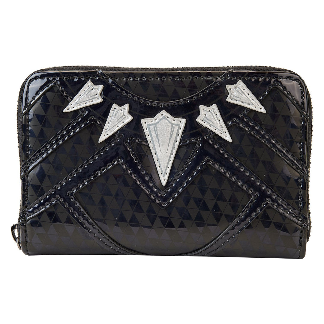 Loungefly Marvel Shine Black Panther Cosplay Zip-Around Wallet - Front