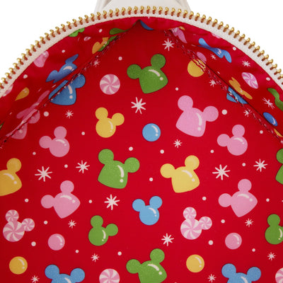 Loungefly Disney Mickey and Friends Gingerbread House Mini Backpack - Interior Lining