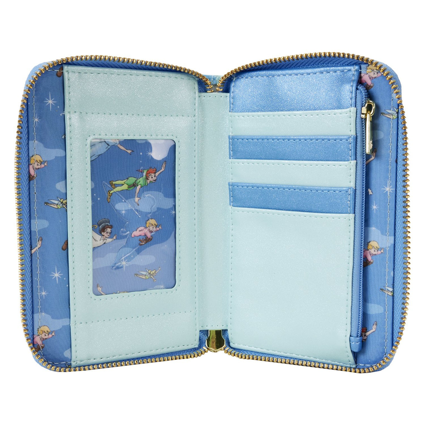Loungefly Disney Peter Pan You Can Fly Glow Zip-Around Wallet - Interior