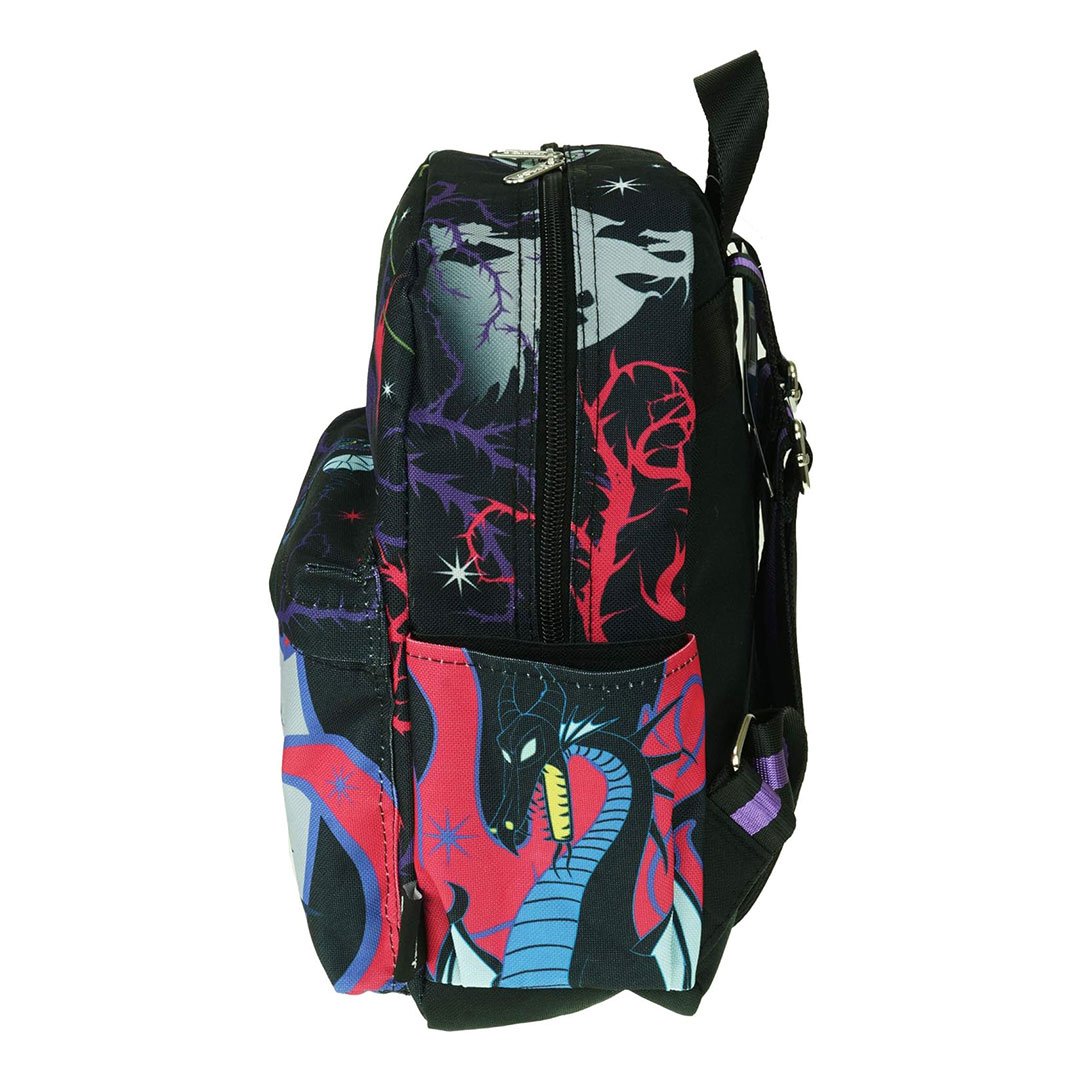 WondaPop Disney Sleeping Beauty Maleficent Nylon Mini Backpack - Side 1