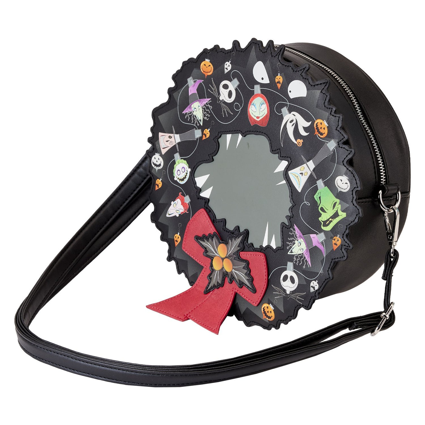 Loungefly Disney Nightmare Before Christmas Figural Wreath Crossbody - Top View