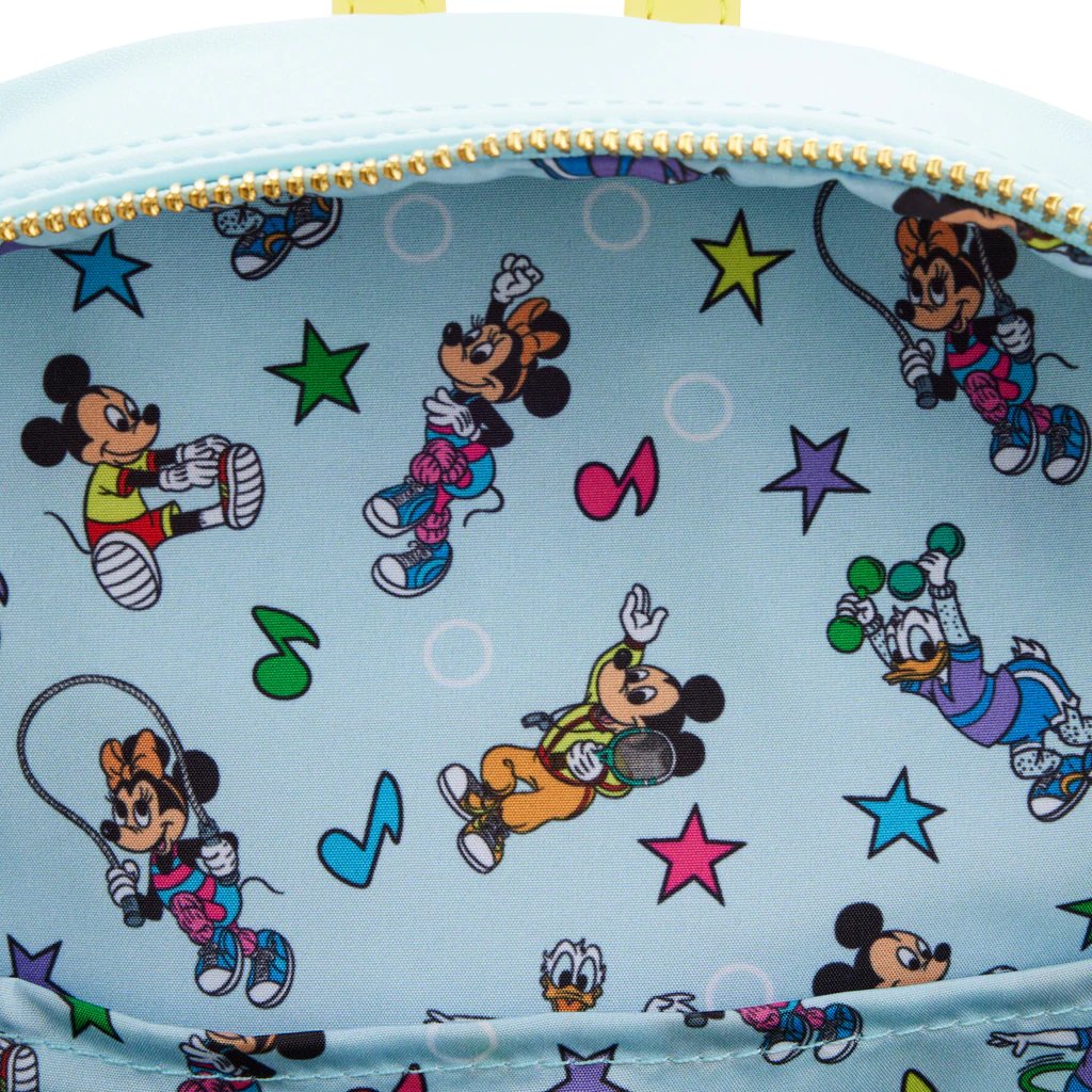 Loungefly Disney Mousercise Mini Backpack - Interior Lining