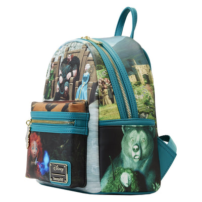 671803450875 - Loungefly Disney Brave Merida Princess Scene Mini Backpack - Side View