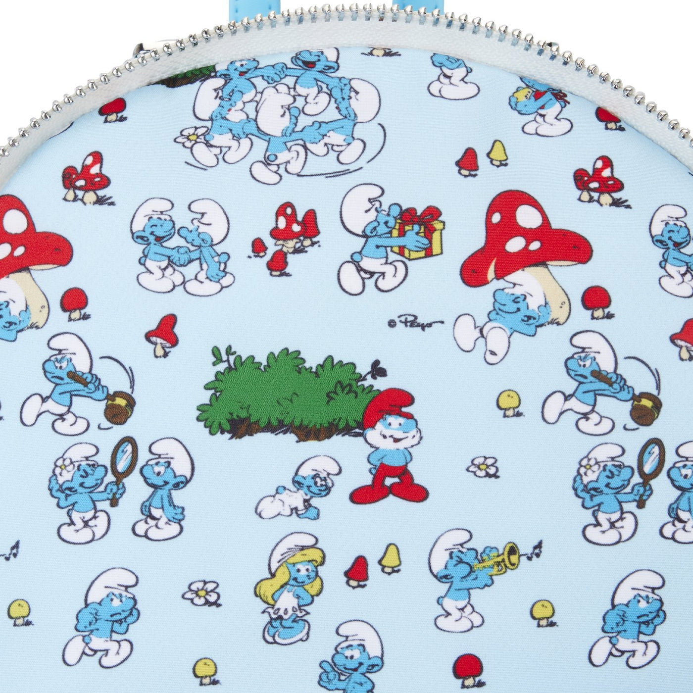 Loungefly LAFIG Smurfs Smurfette Cosplay Mini Backpack - Interior Lining