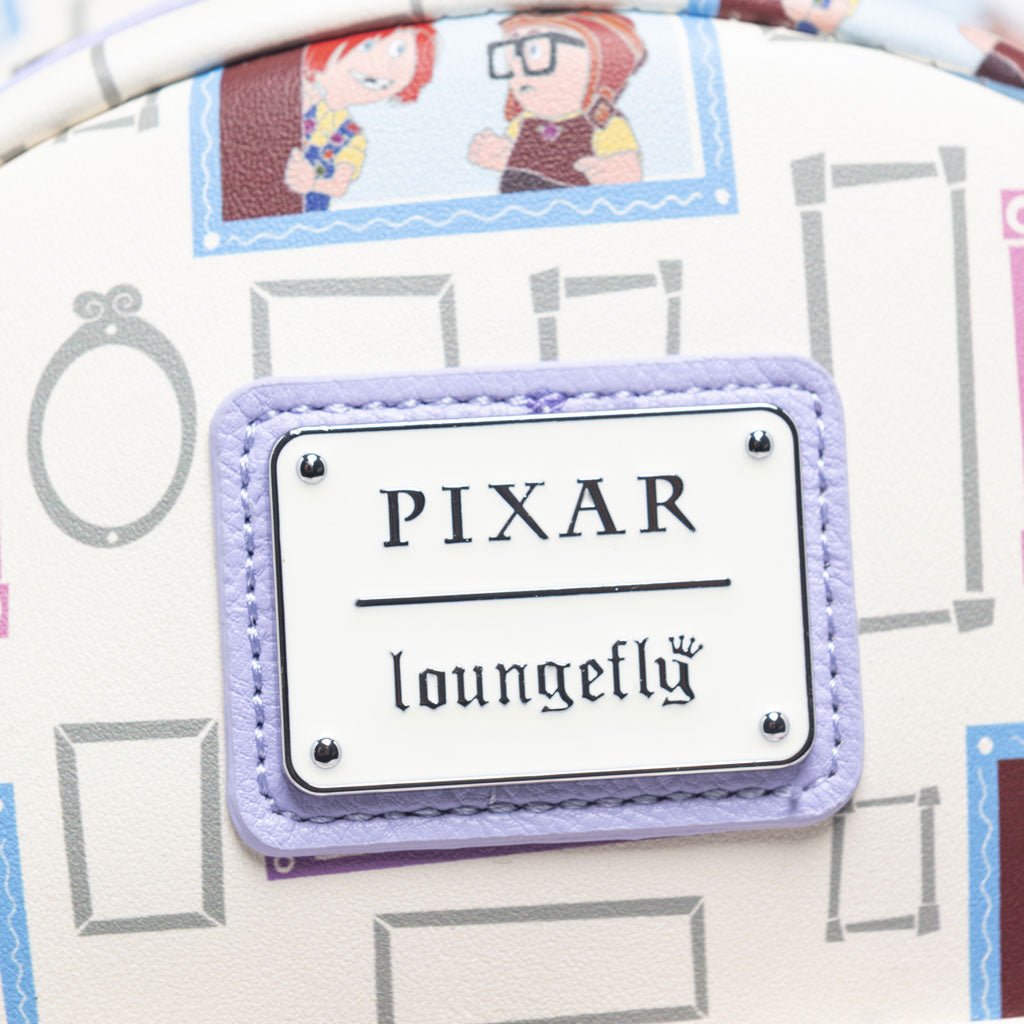 707 Street Exclusive -  Loungefly Disney Pixar Young Carl and Ellie Mini Backpack - Plaque