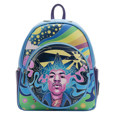 Loungefly Jimi Hendrix Psychedelic Landscape Mini Backpack - Front