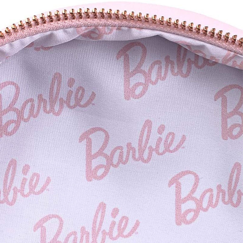 Loungefly Matel Barbie Rose Gold Chain Mini Backpack - Interior Lining