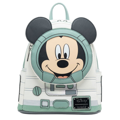 671803464285 - 707 Street Exclusive - Loungefly Disney Glow in the Dark Mickey Mouse Spaceman Cosplay Mini Backpack - Front