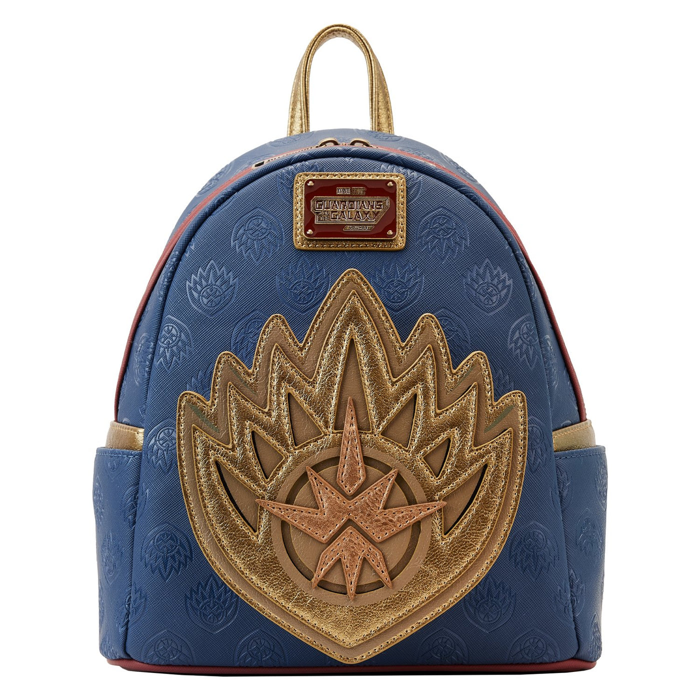 671803462519 - Loungefly Marvel Guardians of the Galaxy 3 Ravager Badge Mini Backpack - Front