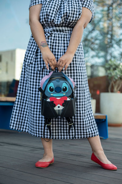 Loungefly Disney Vampire Stitch Bow tie Mini Backpack - Lifestyle