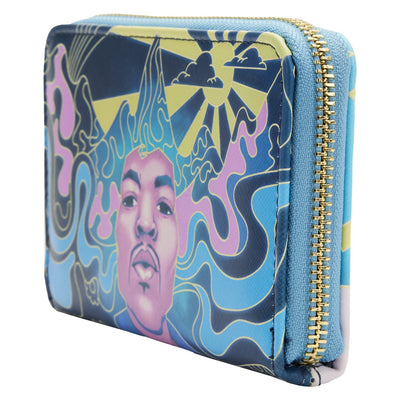 Loungefly Jimi Hendrix Psychedelic Landscape Zip-Around Wallet - Side View