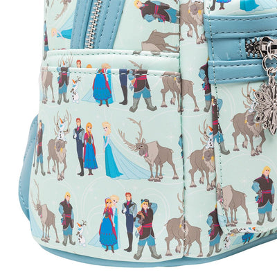 707 Street Exclusive - Loungefly Disney Frozen Arendelle Line Mini Backpack - Side Pocket