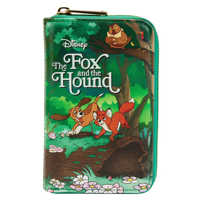 Loungefly Disney Classic Books Fox and the Hound Zip-Around Wallet - Front