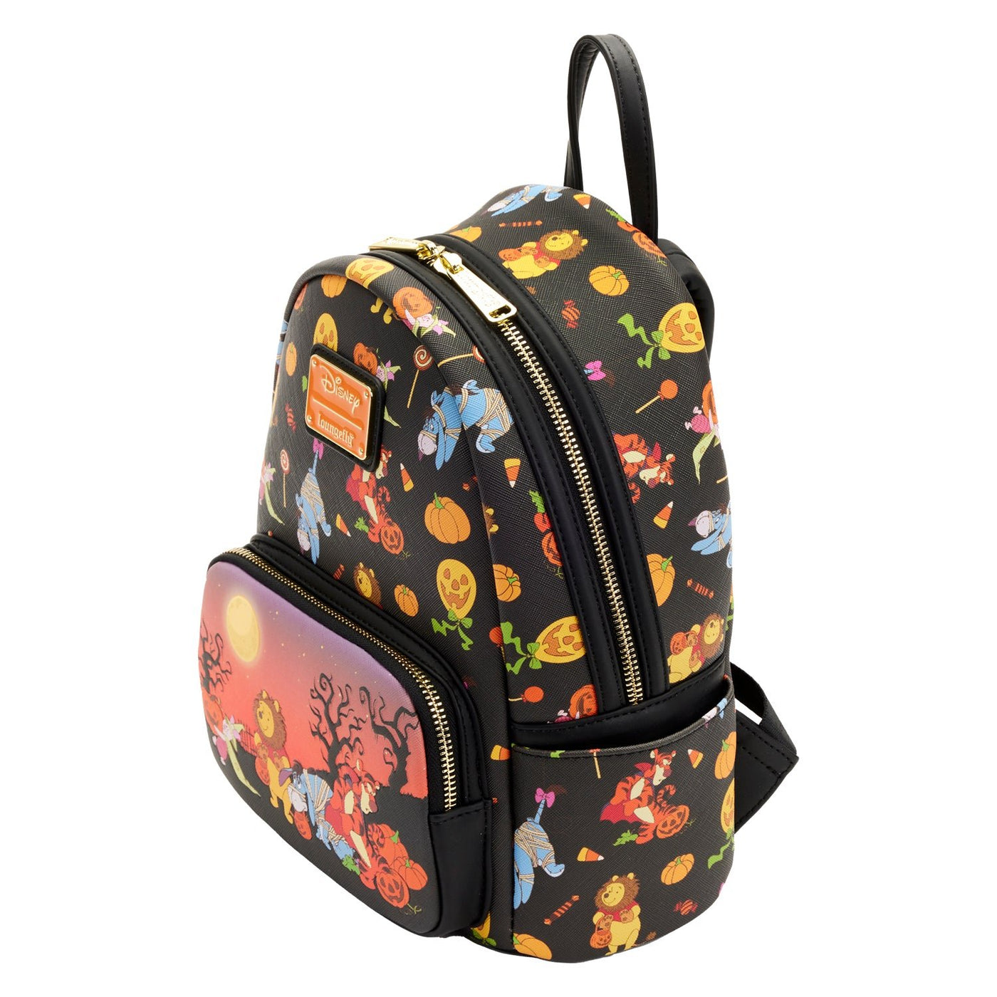 Loungefly Disney Winnie the Pooh Halloween Group Mini Backpack - Top View
