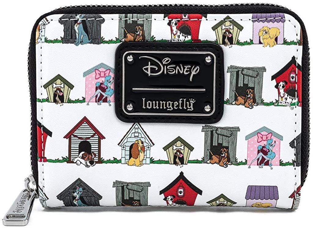 Disney Dog Houses Allover Print Zip-Around Wallet