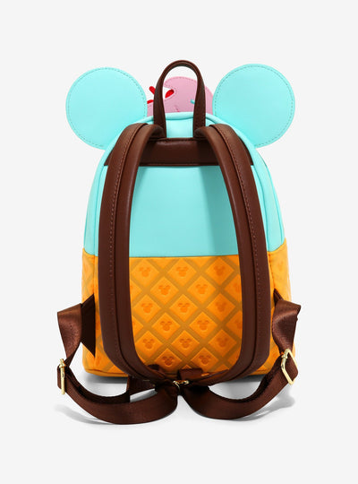 Disney Mickey &amp;amp; Minnie Sweets Ice Cream Mini Backpack - back