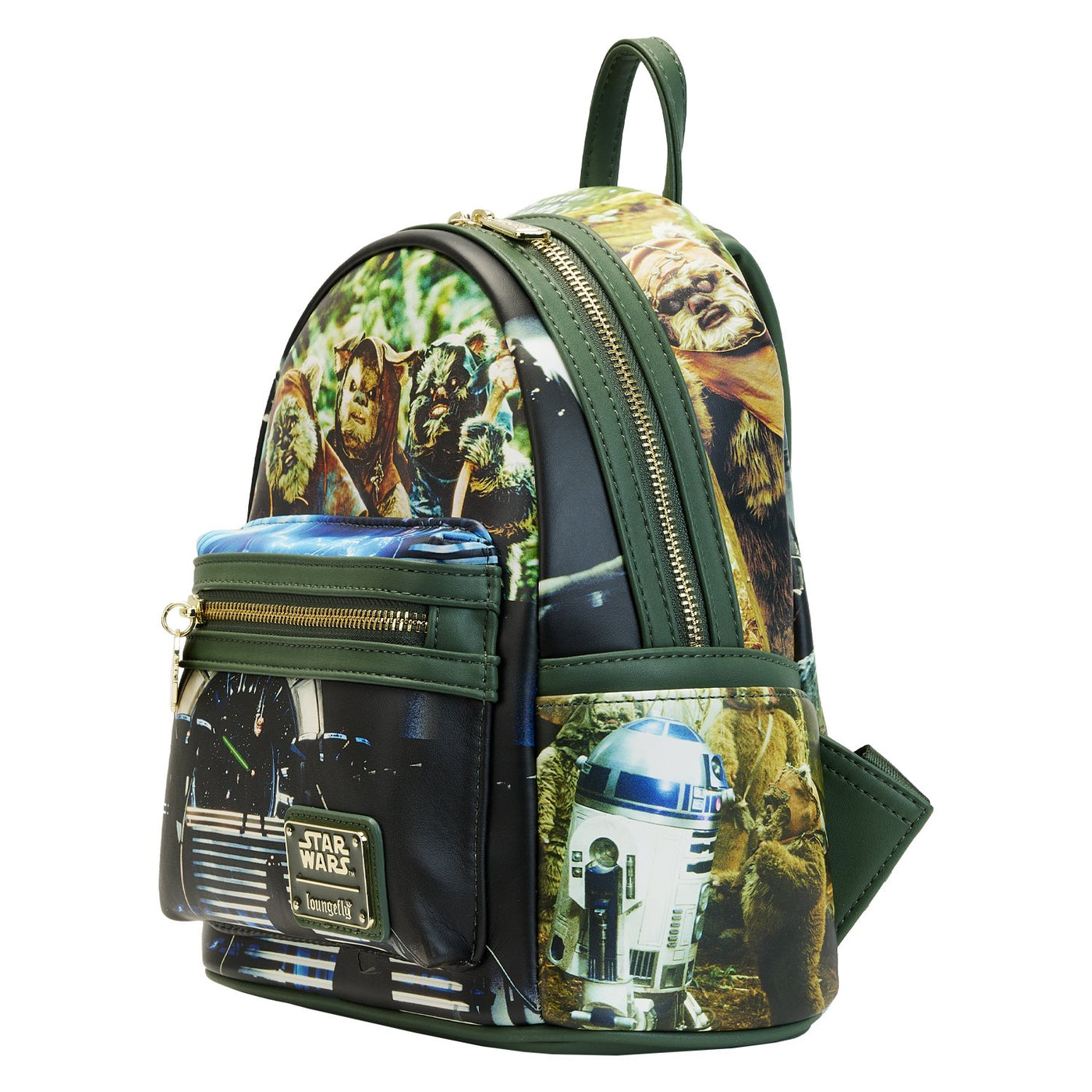 671803455306 - Loungefly Star Wars Scenes Return of the Jedi Mini Backpack - Side View