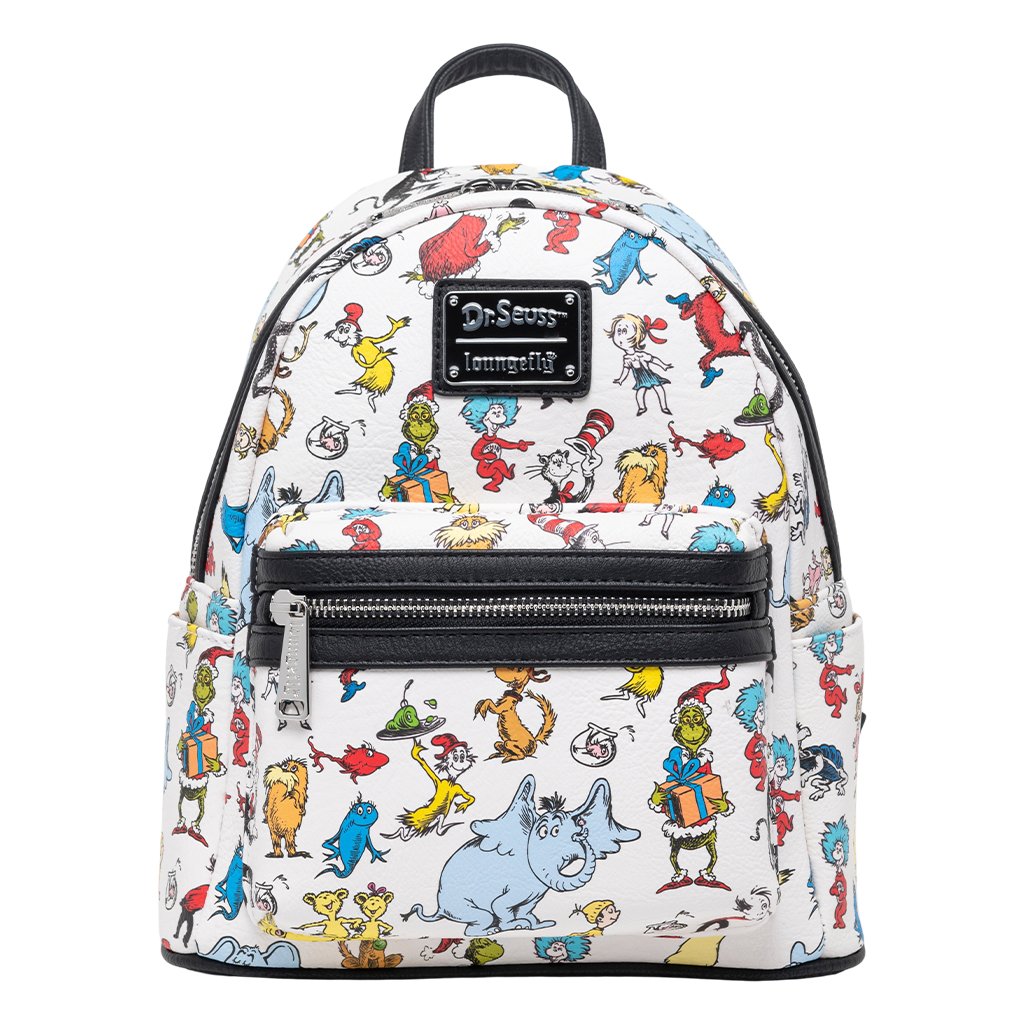 707 Street Exclusive - Loungefly Dr Seuss Characters Mini Backpack - FRONT