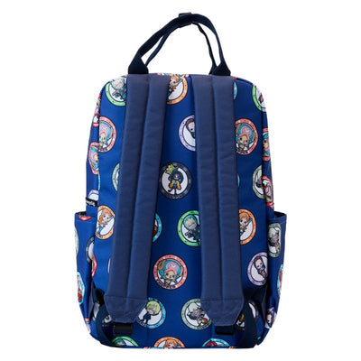 Loungefly Toei One Piece Allover Print Characters Full Size Nylon Backpack - Back