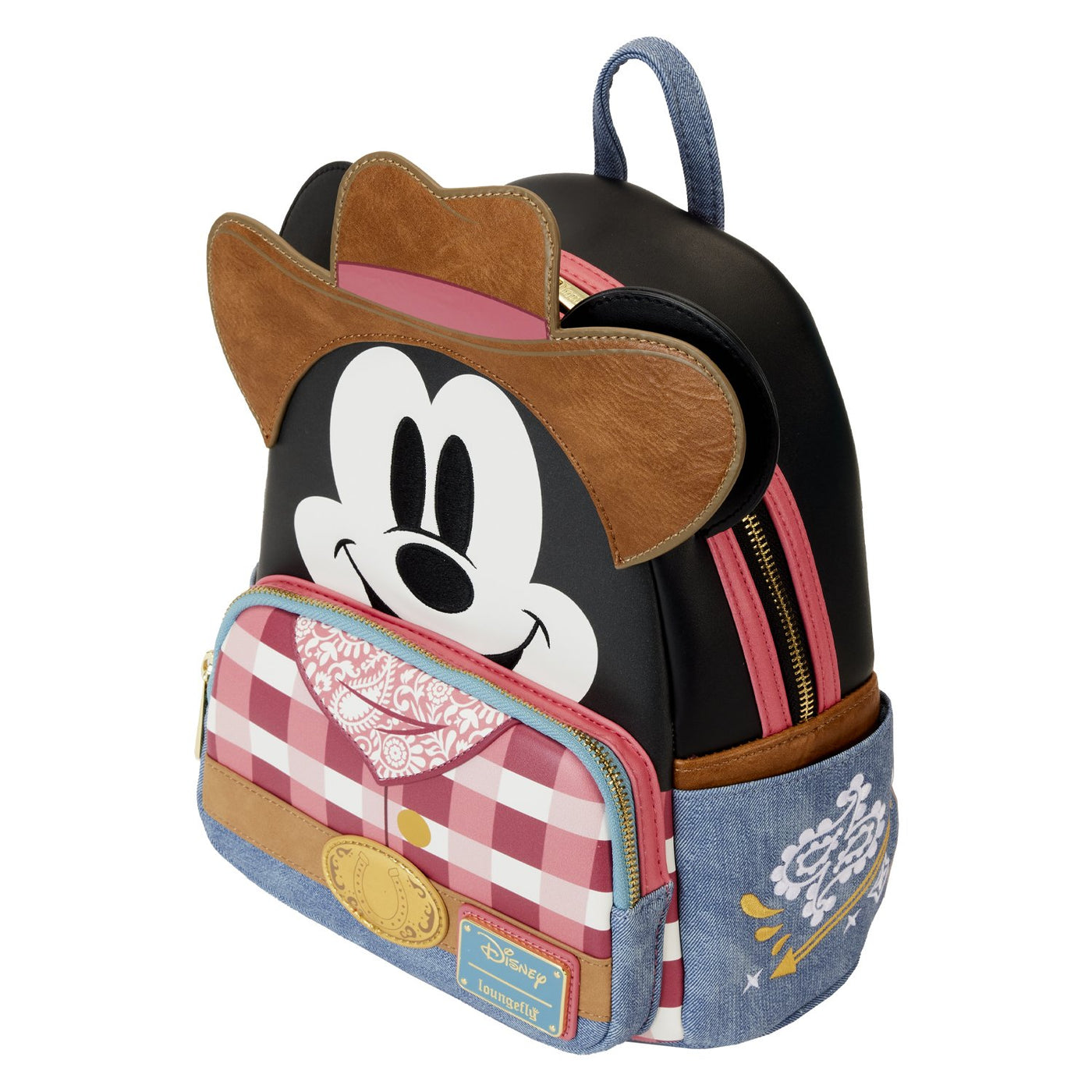 Loungefly Disney Western Mickey Mouse Cosplay Mini Backpack - Top