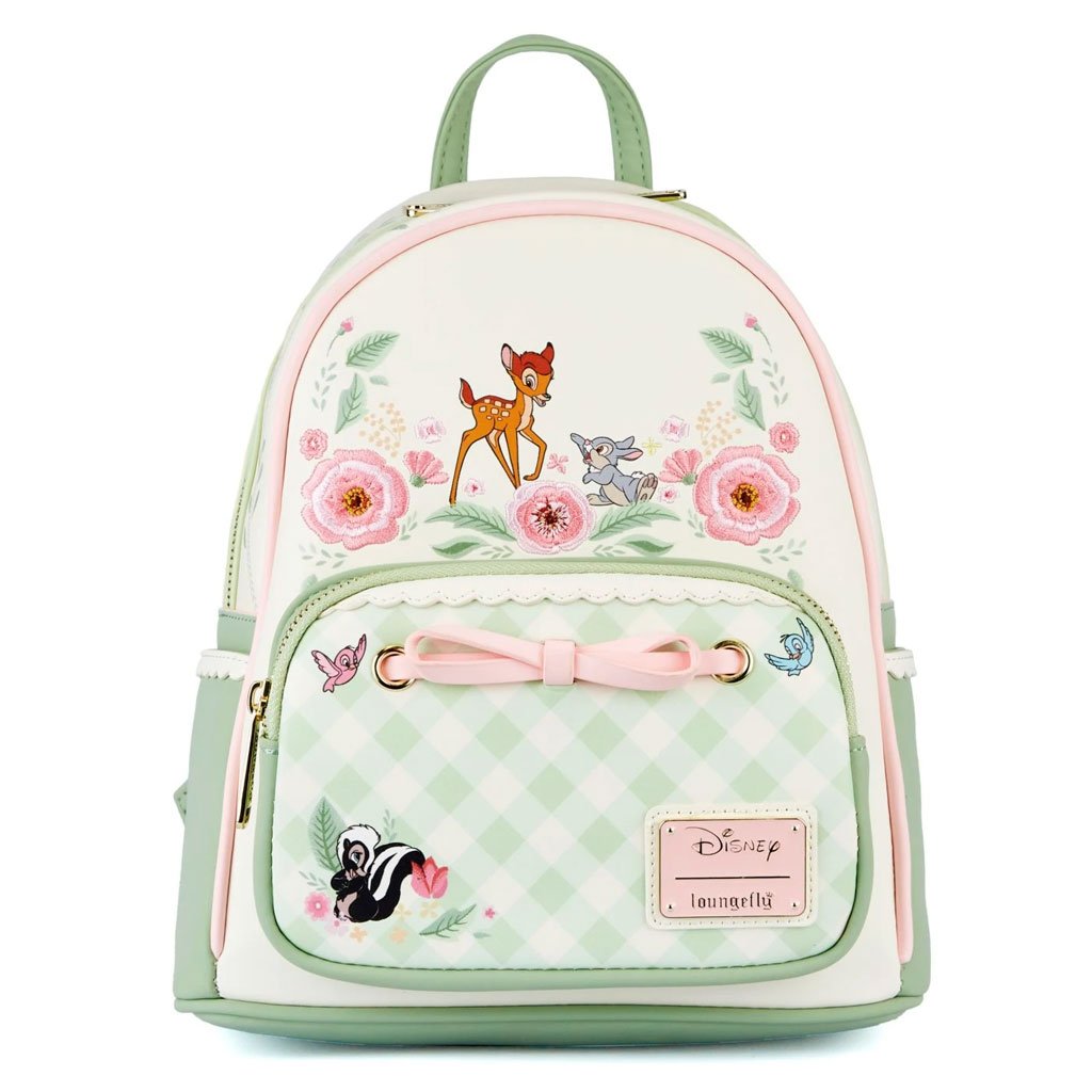 Loungefly Disney Bambi Spring Time Gingham Mini Backpack Front View