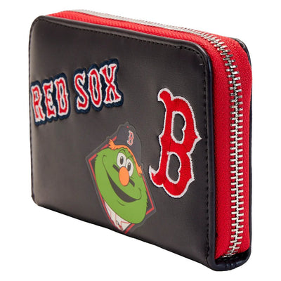Loungefly MLB Boston Red Sox Patches Zip-Around Wallet - Side View - 671803422230