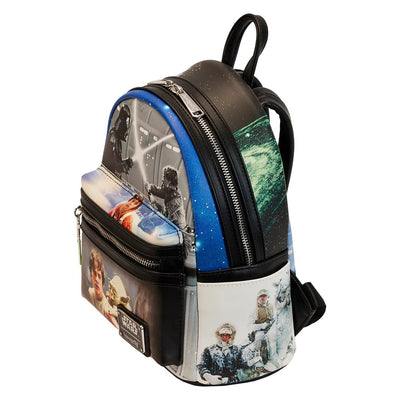 Loungefly Star Wars Empire Strikes Back Final Frames Mini Backpack - Loungefly mini backpack top view