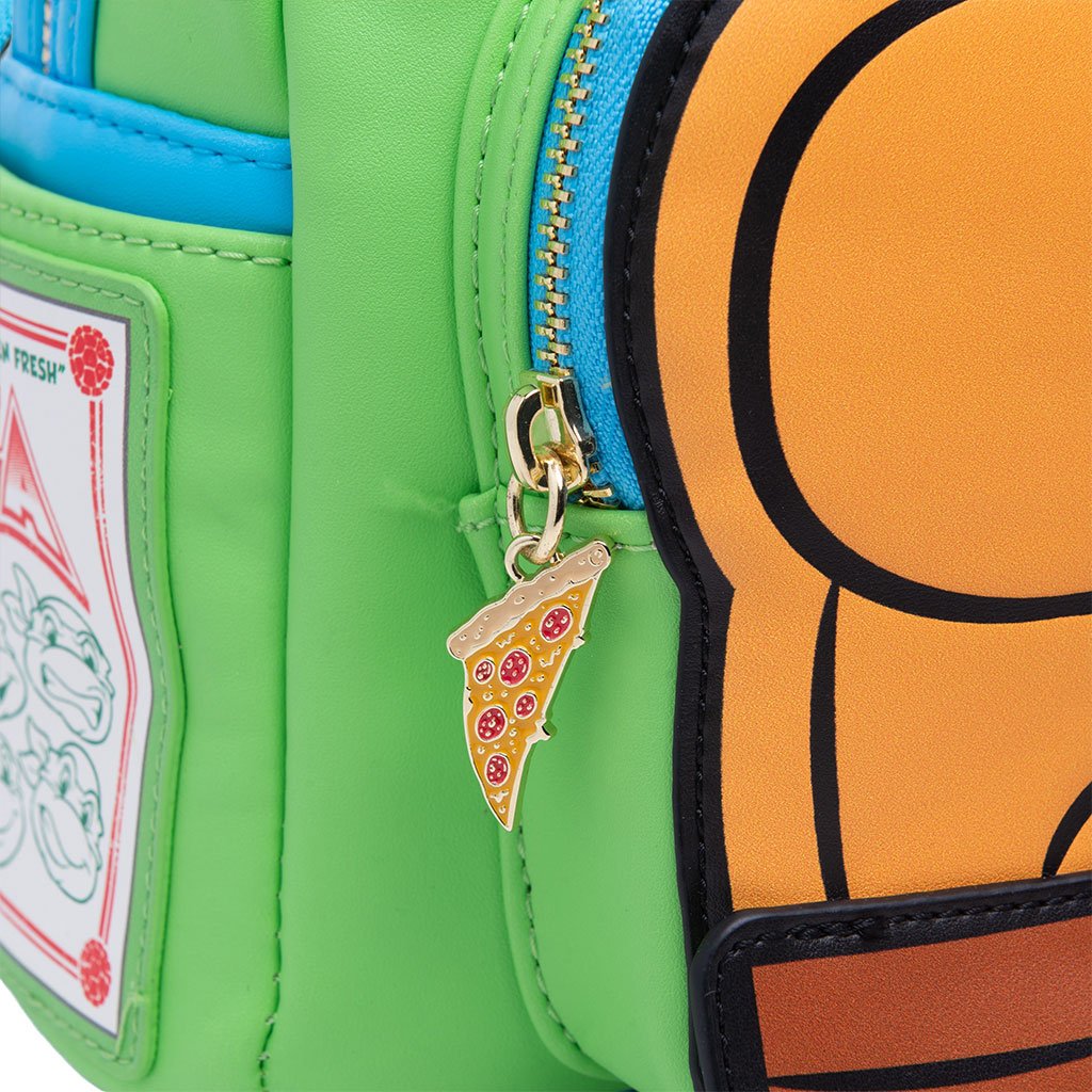 671803390904 - 707 Street Exclusive - Loungefly Nickelodeon TMNT Leonardo Cosplay Mini Backpack - Zipper Pull