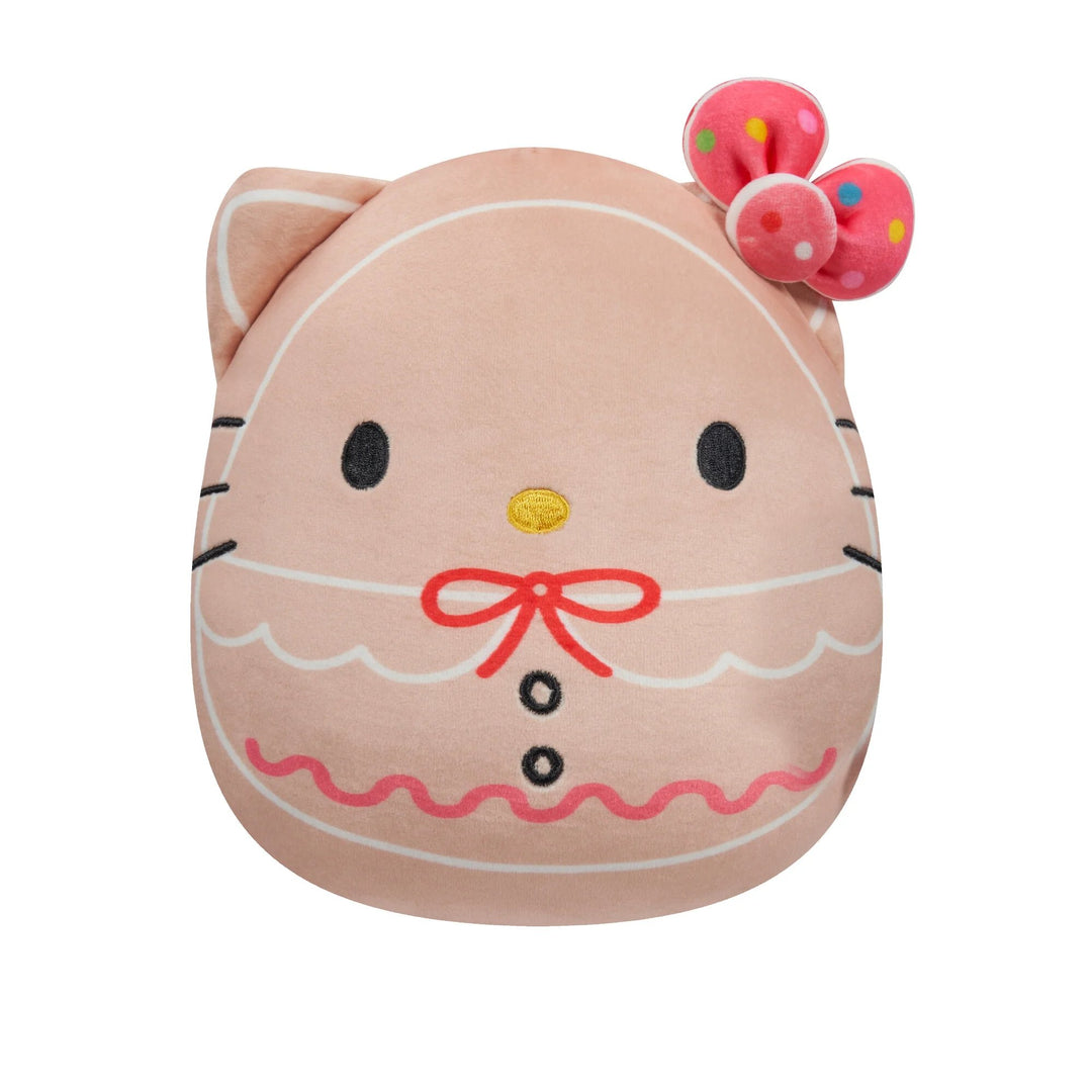 Squishmallows Sanrio Christmas 10" Hello Kitty Gingerbread Plush Toy - Front