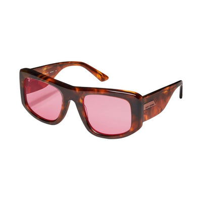 Quay Women's Uniform Oversized Square Sunglasses in Brown Tortoise Frame/Rose Lens-top view