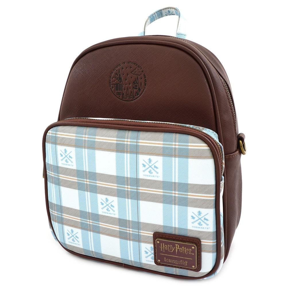 LOUNGEFLY X HARRY POTTER HOGWARTS PLAID CONVERTIBLE BACKPACK - SIDE
