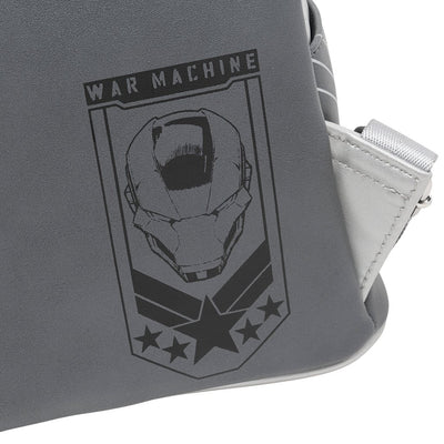 707 Street Exclusive - Loungefly Marvel Light Up War Machine Cosplay Mini Backpack - Back Closeup - 671803432826