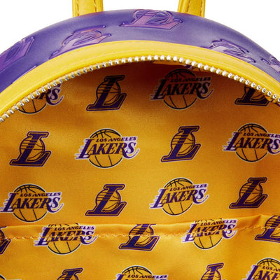 Loungefly NBA Los Angeles Lakers Logo Mini Backpack - Interior Lining