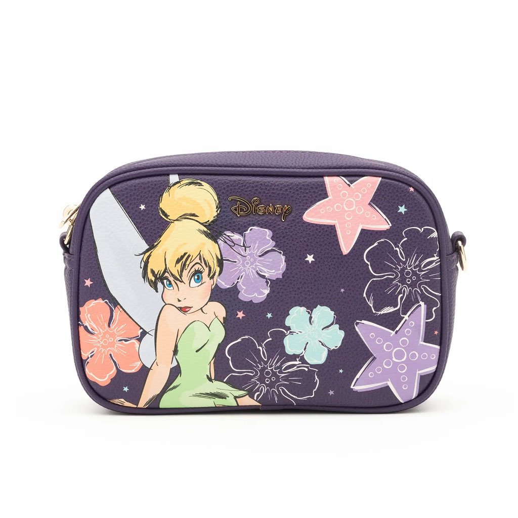 Wondapop Designer Series Disney Peter Pan Tinkerbell Floral Crossbody - Front