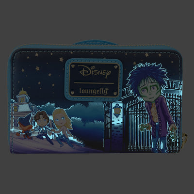 Loungefly Disney Hocus Pocus Poster Zip-Around Wallet - Glow in the Dark Back