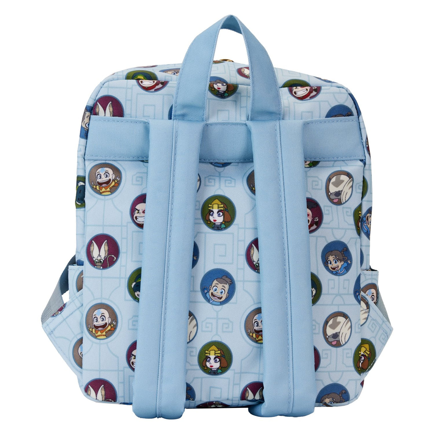 Loungefly Nickelodeon Avatar the Last Airbender Allover Print Square Nylon Mini Backpack - Back