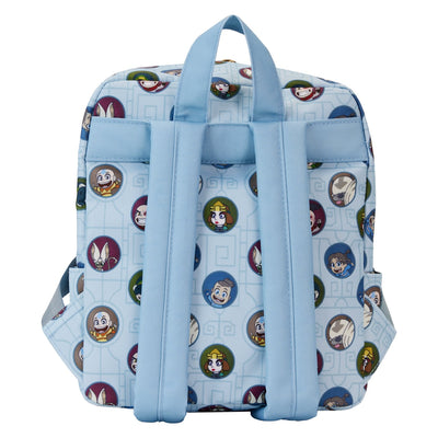 Loungefly Nickelodeon Avatar the Last Airbender Allover Print Square Nylon Mini Backpack - Back