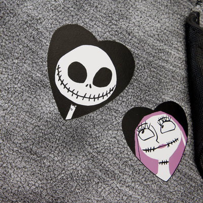 Loungefly Disney Nightmare Before Christmas Jack and Sally Eternally Yours Mini Backpack - Closeup