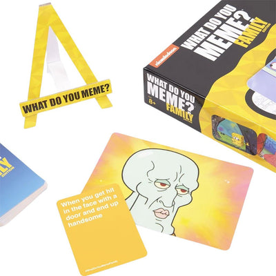 810816031200 - WHAT DO YOU MEME?® Nickelodeon SpongeBob SquarePants Family Edition Family Card Game - Game Scenario B