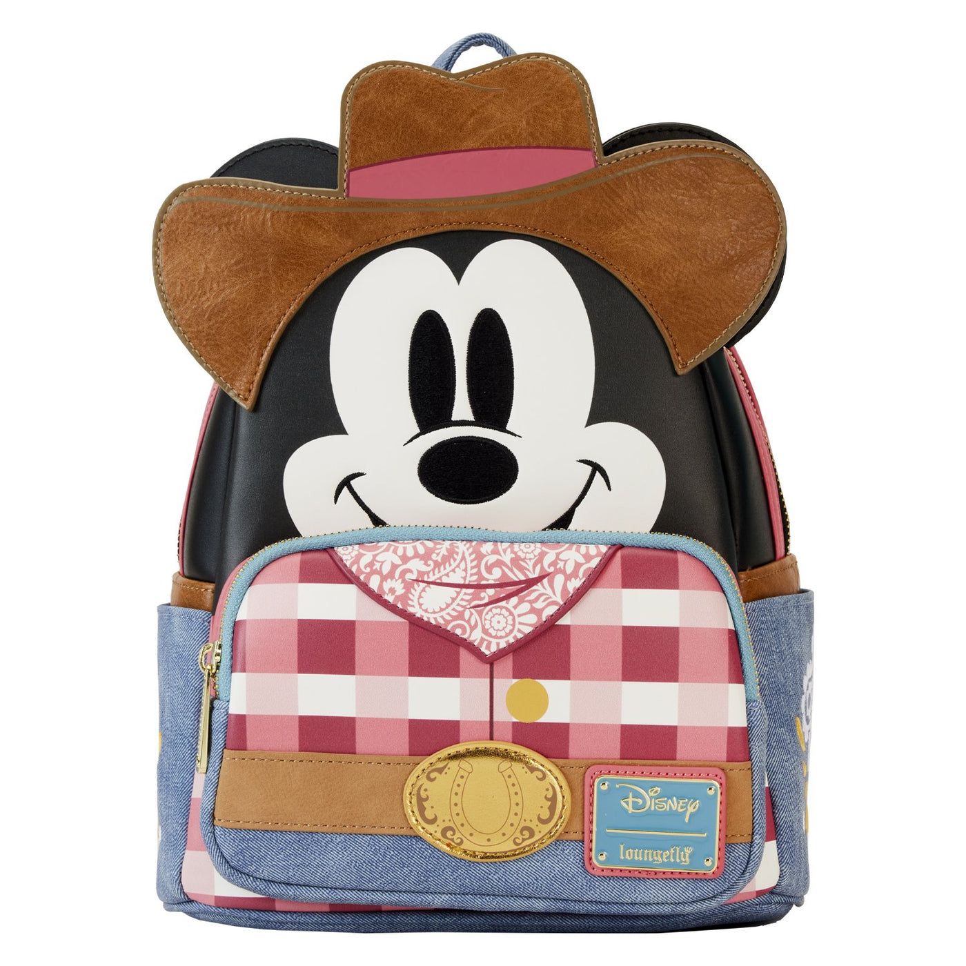 Loungefly Disney Western Mickey Mouse Cosplay Mini Backpack - Front