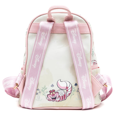 WondaPop Disney Alice in Wonderland Pastel Mini Backpack- Back