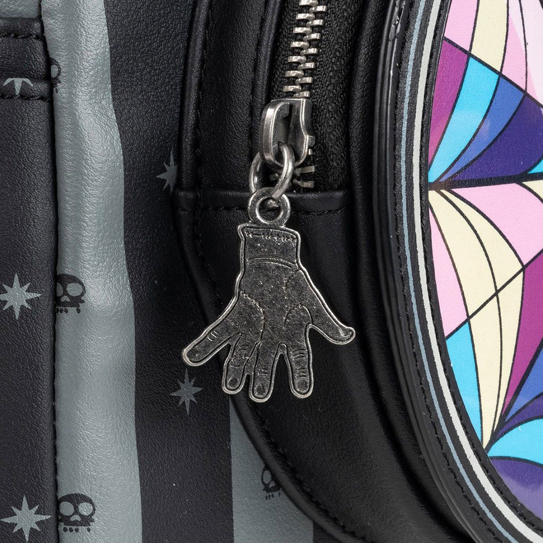 Loungefly Netflix Wednesday Nevermore Mini Backpack - Zipper pull