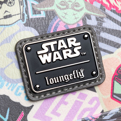707 Street Exclusive - Loungefly Exclusive Loungefly Star Wars Pastel Graffiti Sticker Allover Print Mini Backpack - Plaque