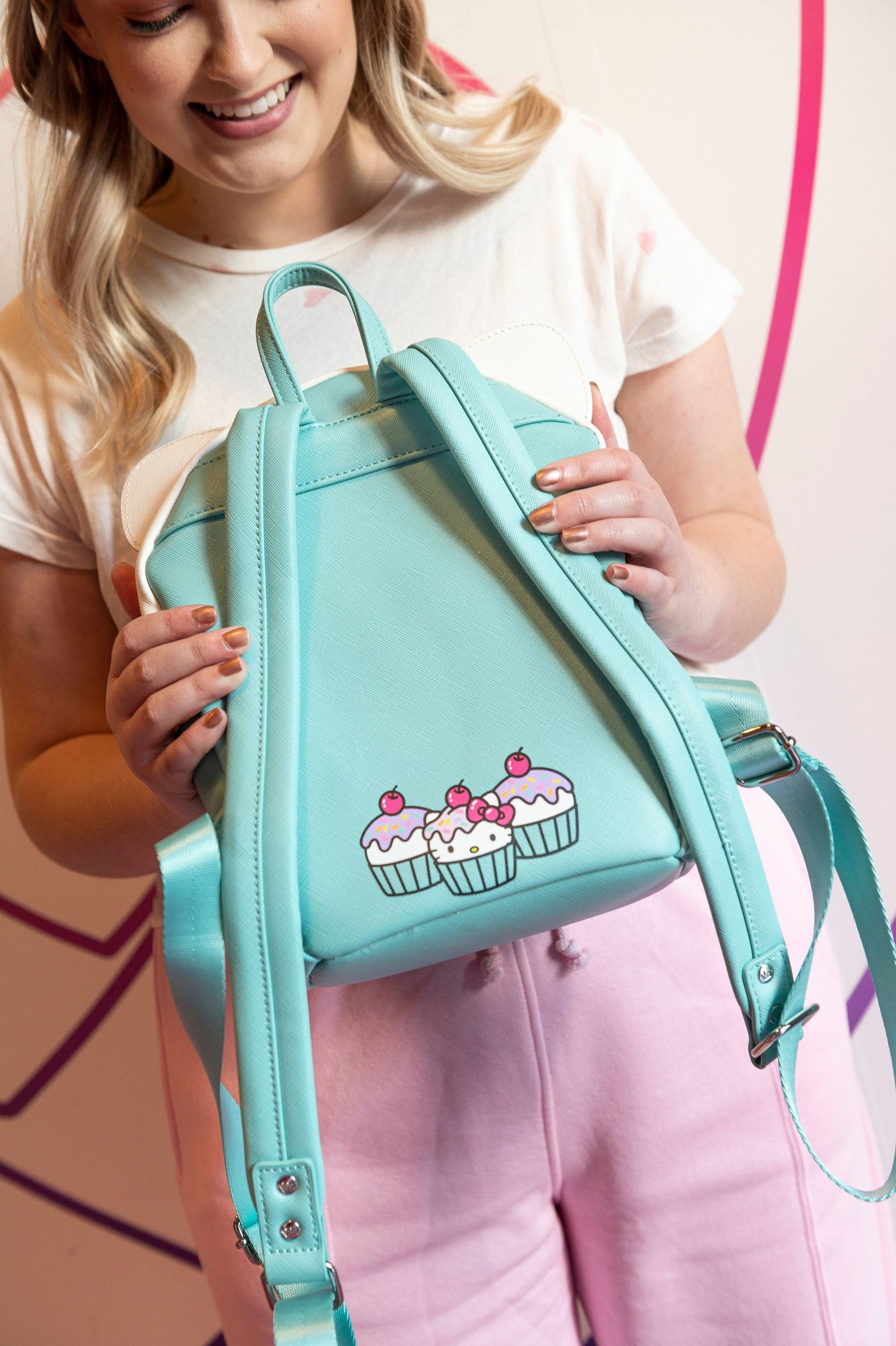 Loungefly Sanrio Hello Kitty Cupcake Mini Backpack - Back