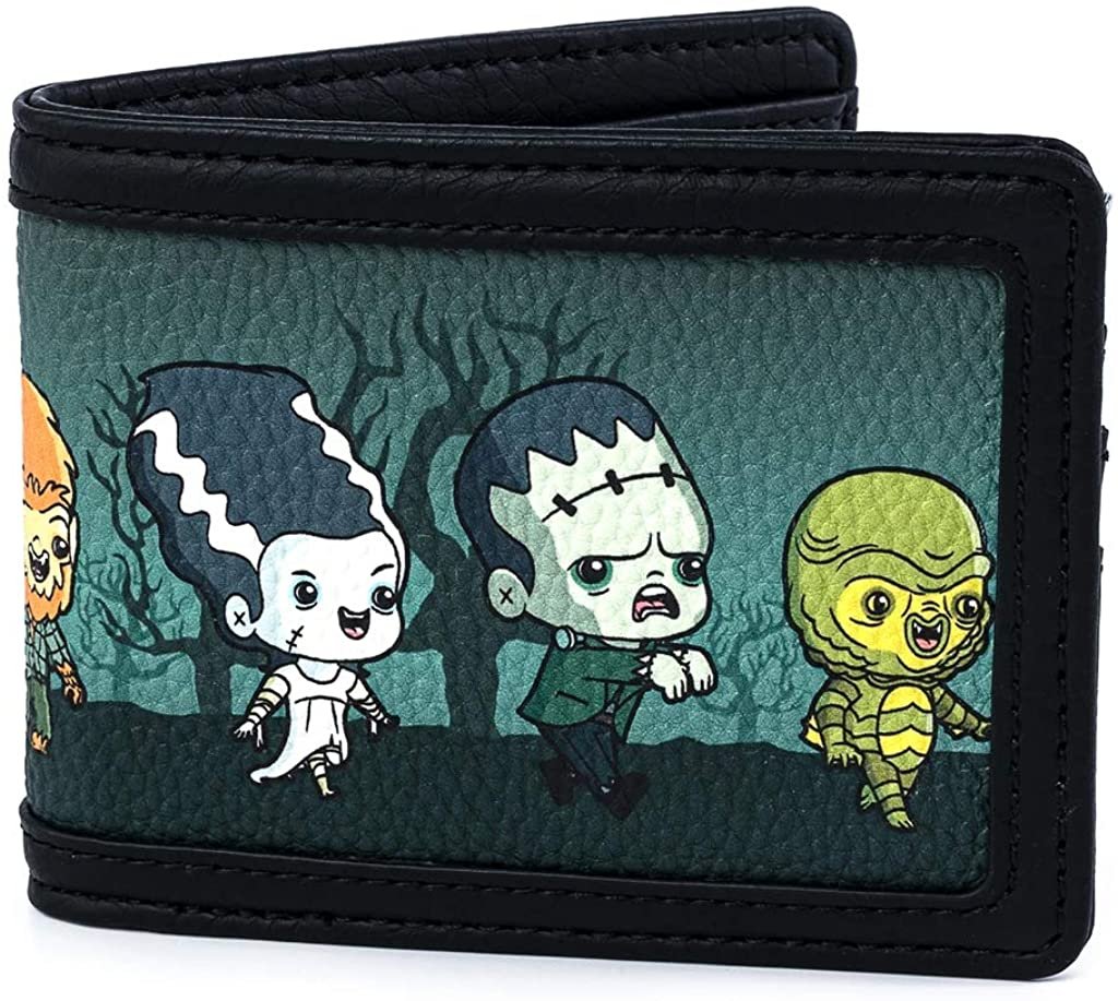 Loungefly Universal Monsters Chibi Group Bi-Fold Wallet