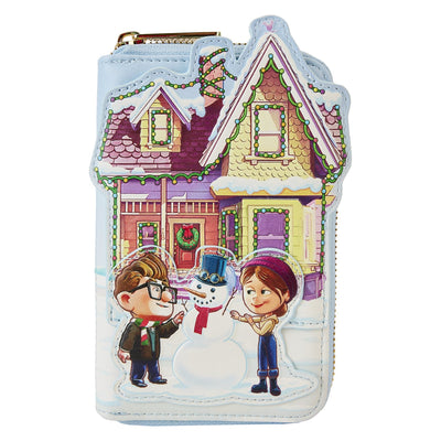 Loungefly Disney Pixar Up House Christmas Lights Zip-Around Wallet - Front